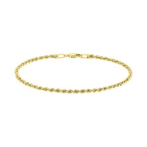 Elegant 14k Gold Rope Chain Bracelet